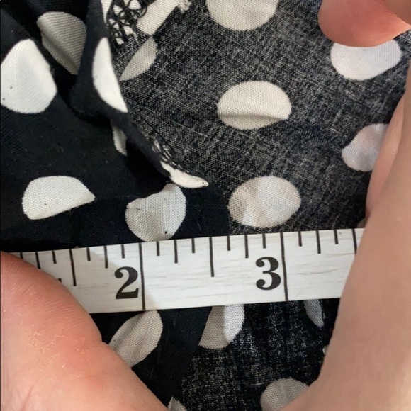 LF High Waisted Polka Dot Shorts NWT Sz 6 Black White - Picture 10 of 10